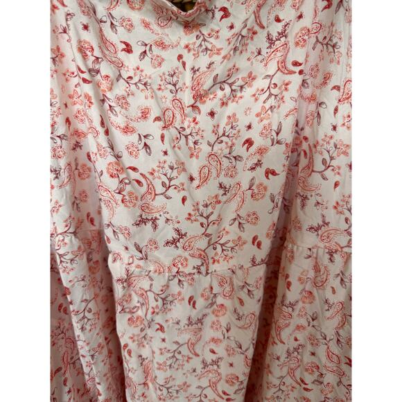 Old Navy Women’s Size L Pink Floral Rayon Spaghetti Strap Sundress Boho - Picture 4 of 11